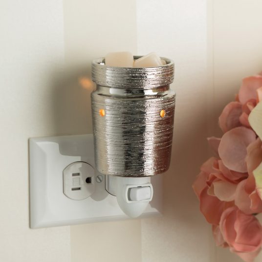 Аромалампа для аромавоска "Матовый хром" для розетки Candle Warmers