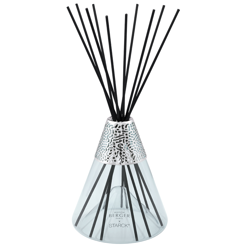 Аромадиффузор by Starck серый с ароматом  Peau de Pierre 400мл Maison Berger
