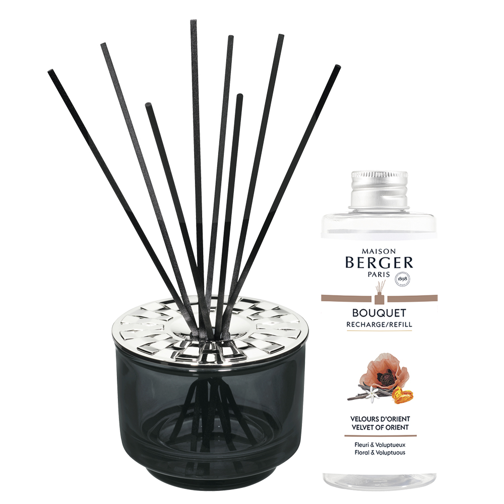 Аромадиффузор "Вариация" серый с ароматом "Восточный Бархат" 200мл Maison Berger