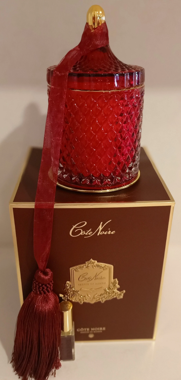 Аромасвеча Grand Red Art Deco "Удовая Роза" 500гр Cote Noire