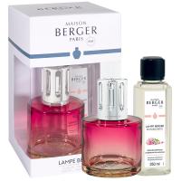 Набор Лампа Берже Pure розовый с ароматом "В тени магнолии" 250мл Maison Berger
