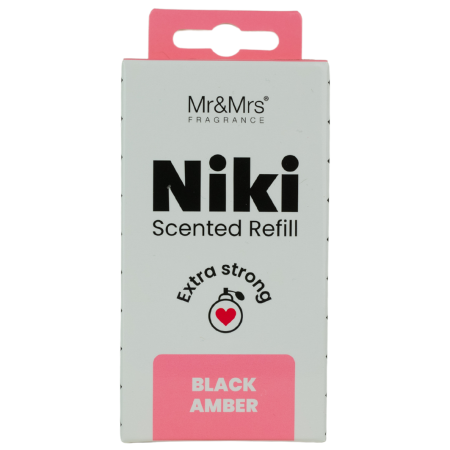 Сменный блок для клипсы NIKI "Черная амбра" Mr&Mrs Fragrance