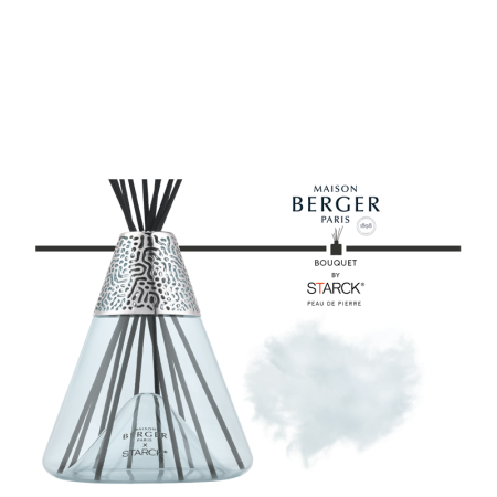 Аромадиффузор by Starck серый с ароматом  Peau de Pierre 400мл Maison Berger