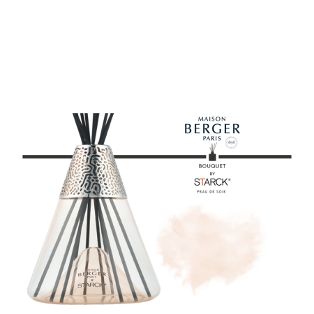 Аромадиффузор by Starck розовый с ароматом Peau de Soie 400мл Maison Berger