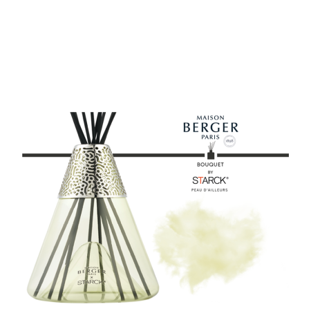 Аромадиффузор by Starck зеленый с ароматом Peau d'ailleurs 400мл Maison Berger